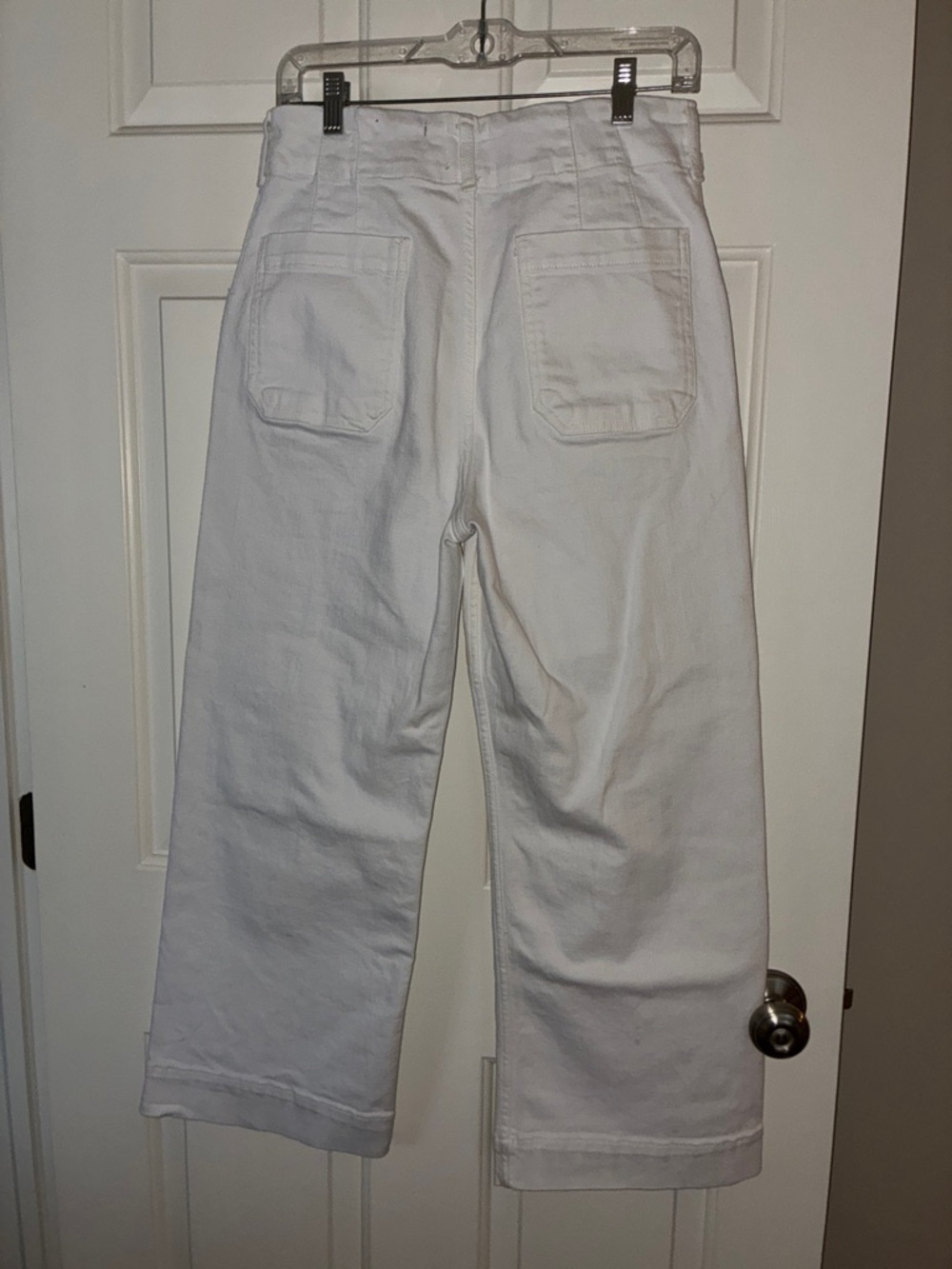 Maeve x Anthropologie COLETTE  White Wide-Leg High Rise Jeans Sz 30 - Picture 8 of 12